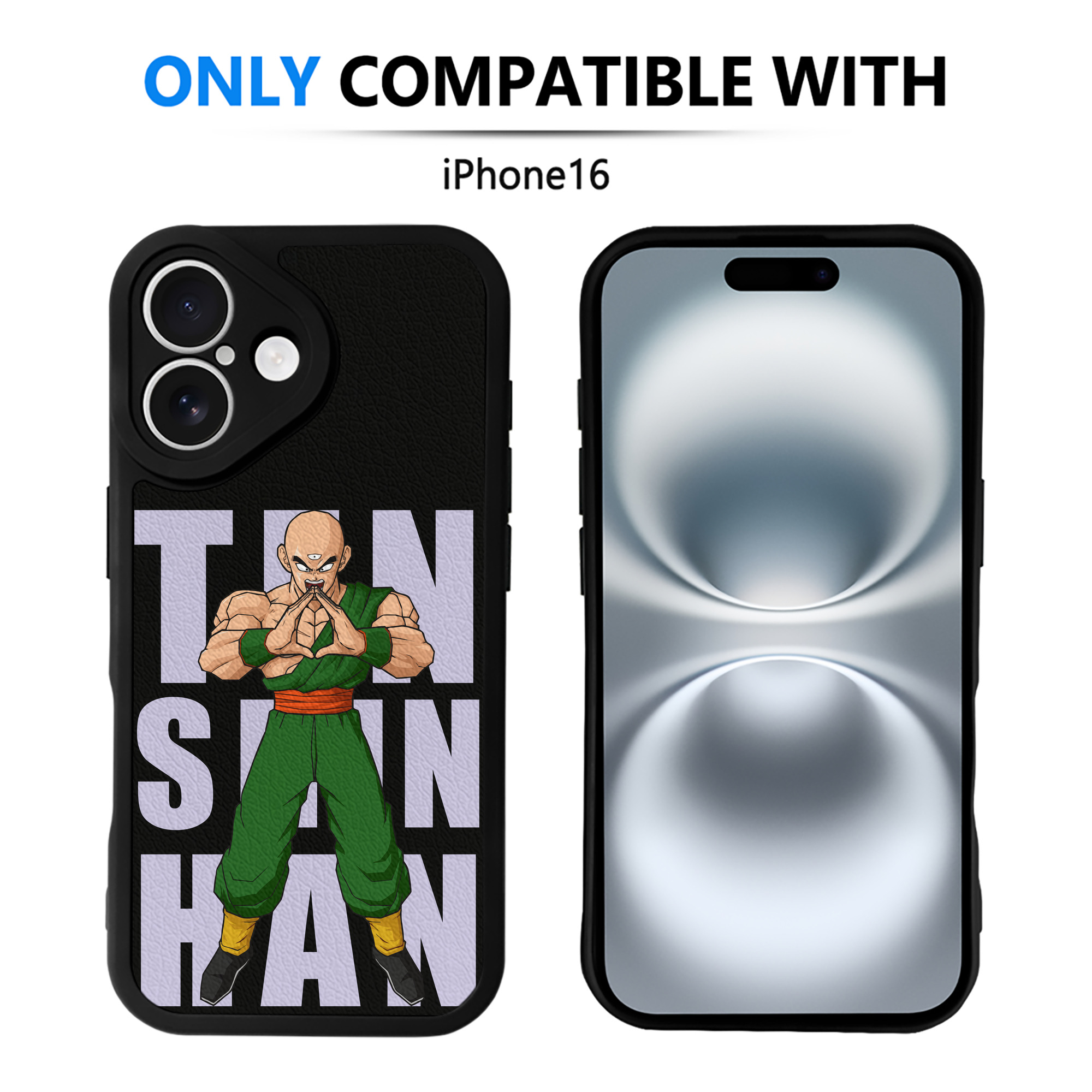 （画像用） ドラゴンボール DRAGON BALL 【iPhone 16シリーズ対応】シリコンスマホケース（レザー調） 材質：シリコン